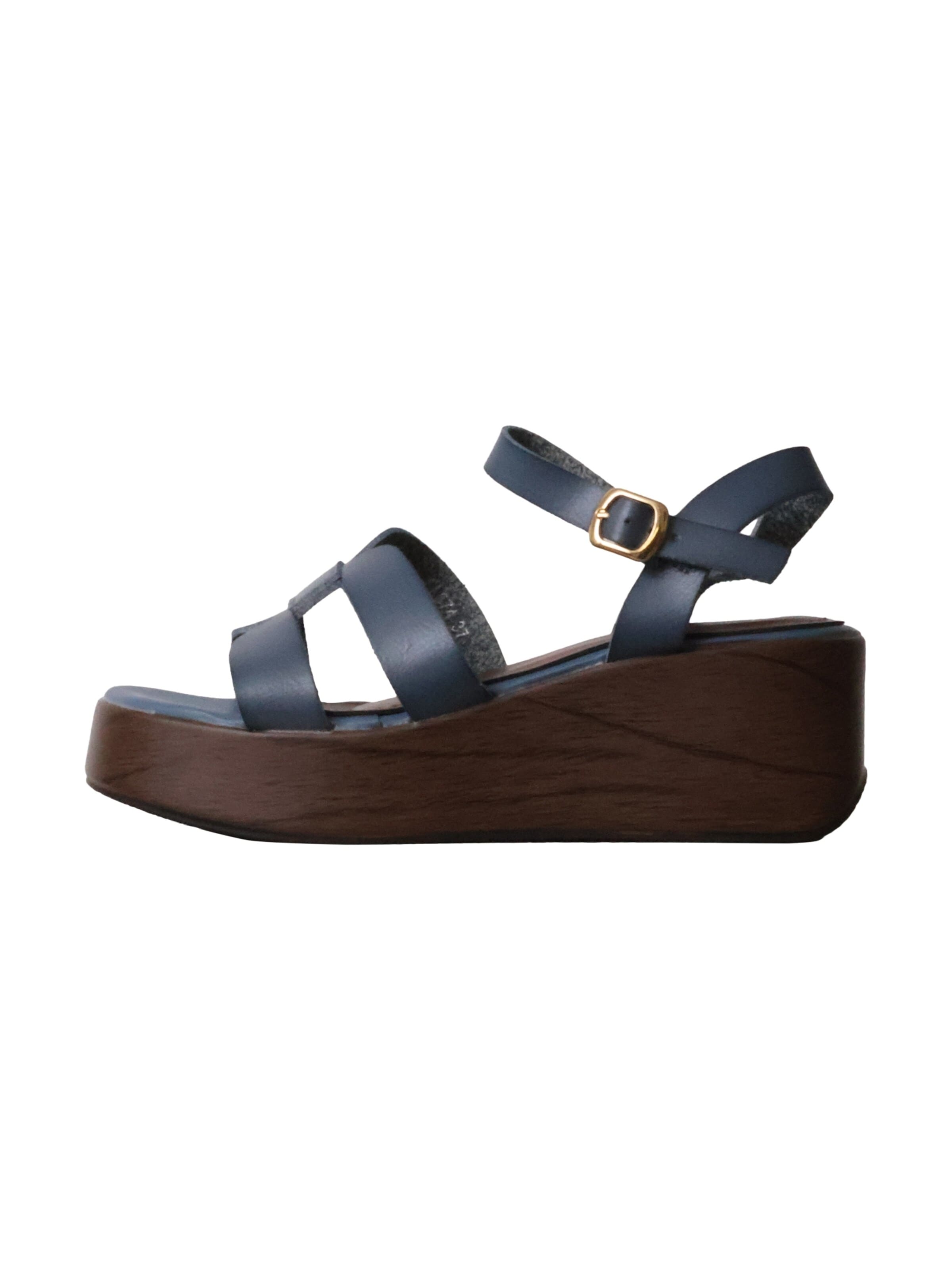 Sandalo 'Hohe Riemchensandalen von R and BE' di Super Mode in blu: frontale