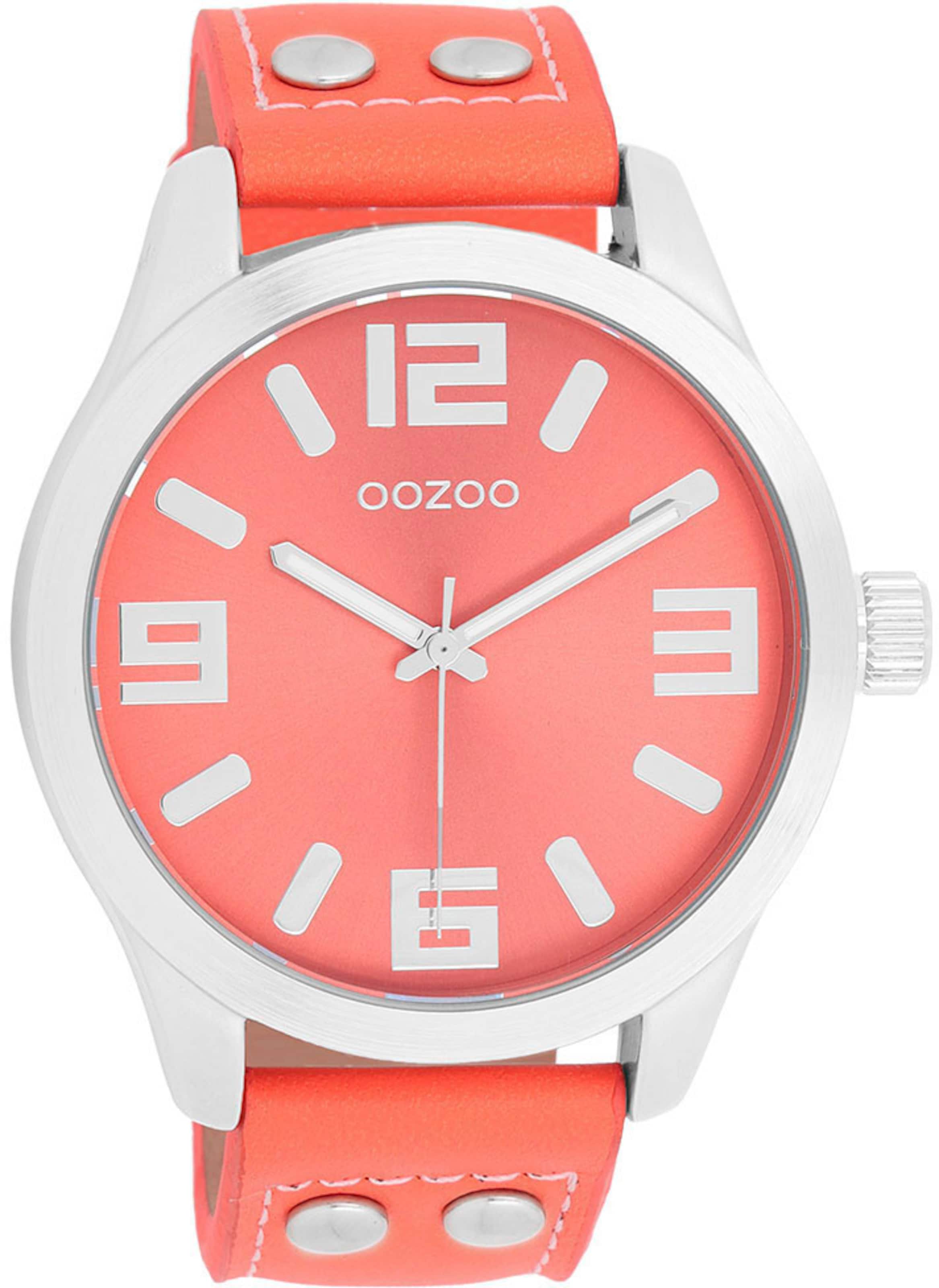 OOZOO Analog Watch in Orange: front