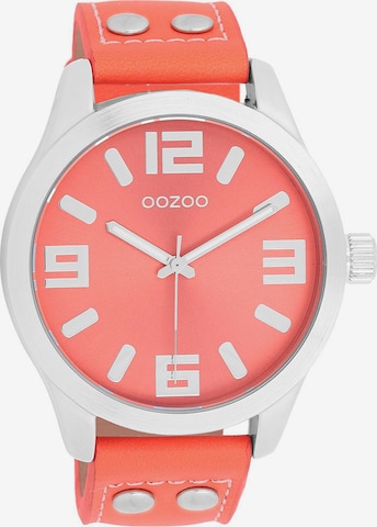 OOZOO Analog Watch in Orange: front