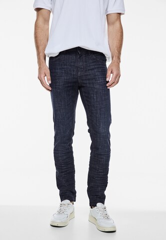 Street One MEN Slim fit Jeans in Blue: front