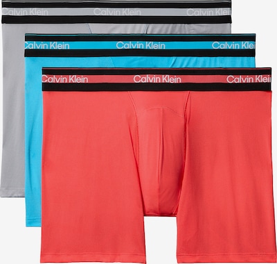S dydžio Boxer trumpikės iš Calvin Klein Underwear, spalva – azuro spalva / pilka / avietinė / balta, Prekių apžvalga