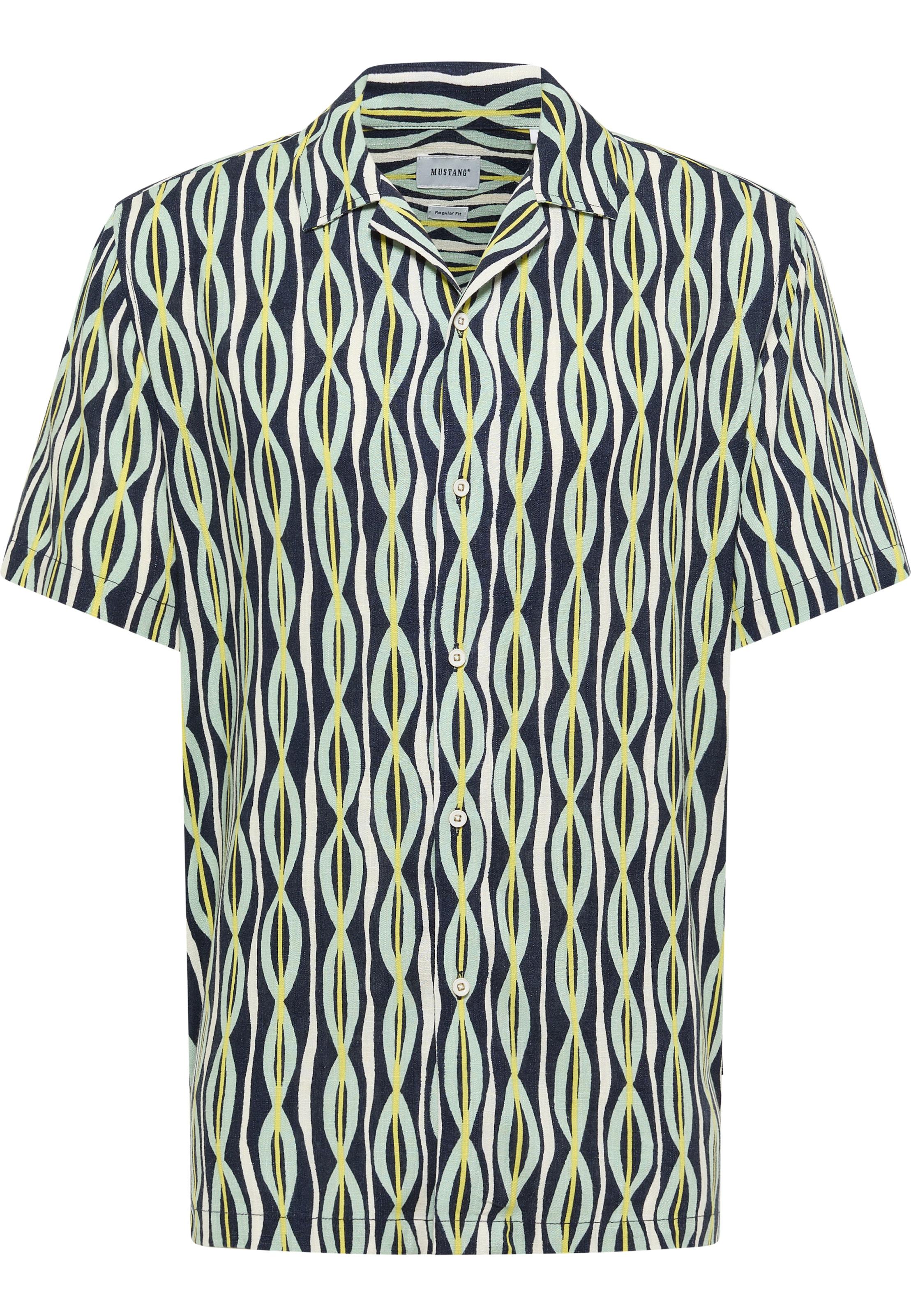 MUSTANG Button Up Shirt in Mixed colours: front