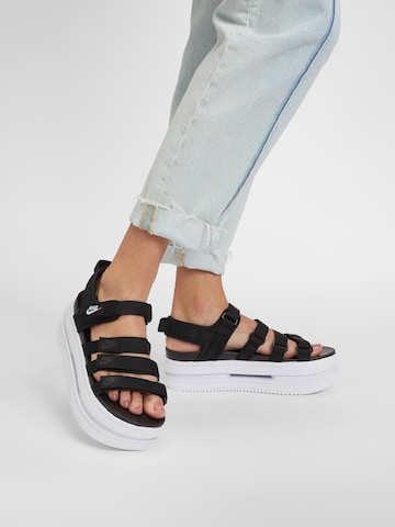 Nike Sportswear Sandály 'ICON CLASSIC SANDAL' – černá: přední strana
