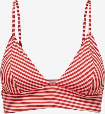 ONLY Triangle Bikini Top 'KITTY' in Red: front