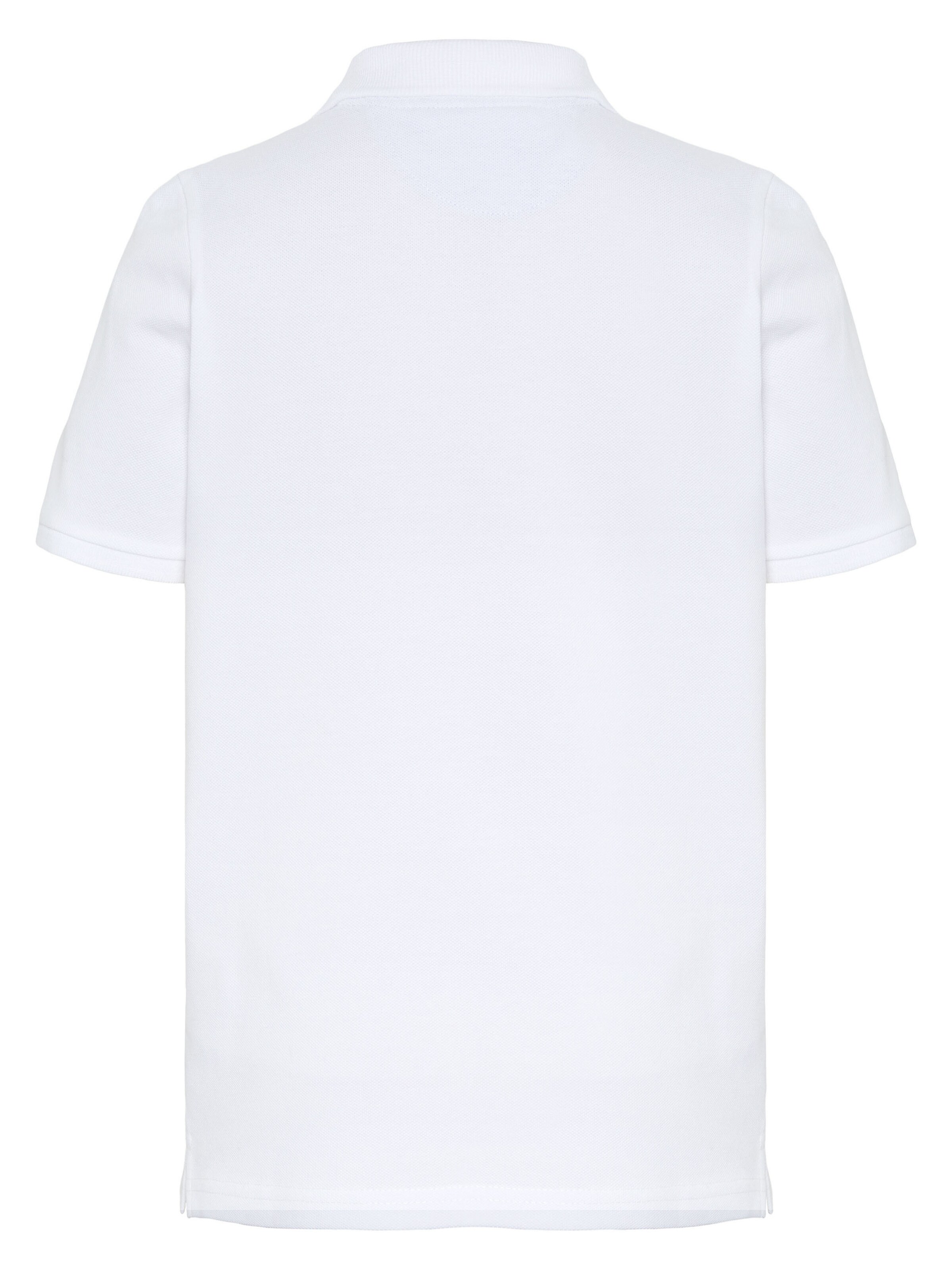 Polo Sylt Shirt ' mit Logo-Stickerei ' in White