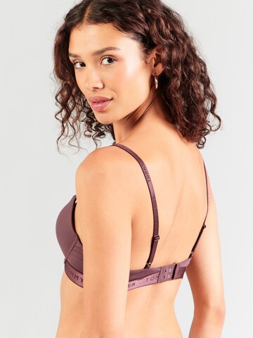 Sutien de tricou Sutien de la Tommy Hilfiger Underwear pe maro