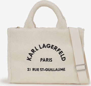 Karl Lagerfeld Шоппер в Белый: спереди
