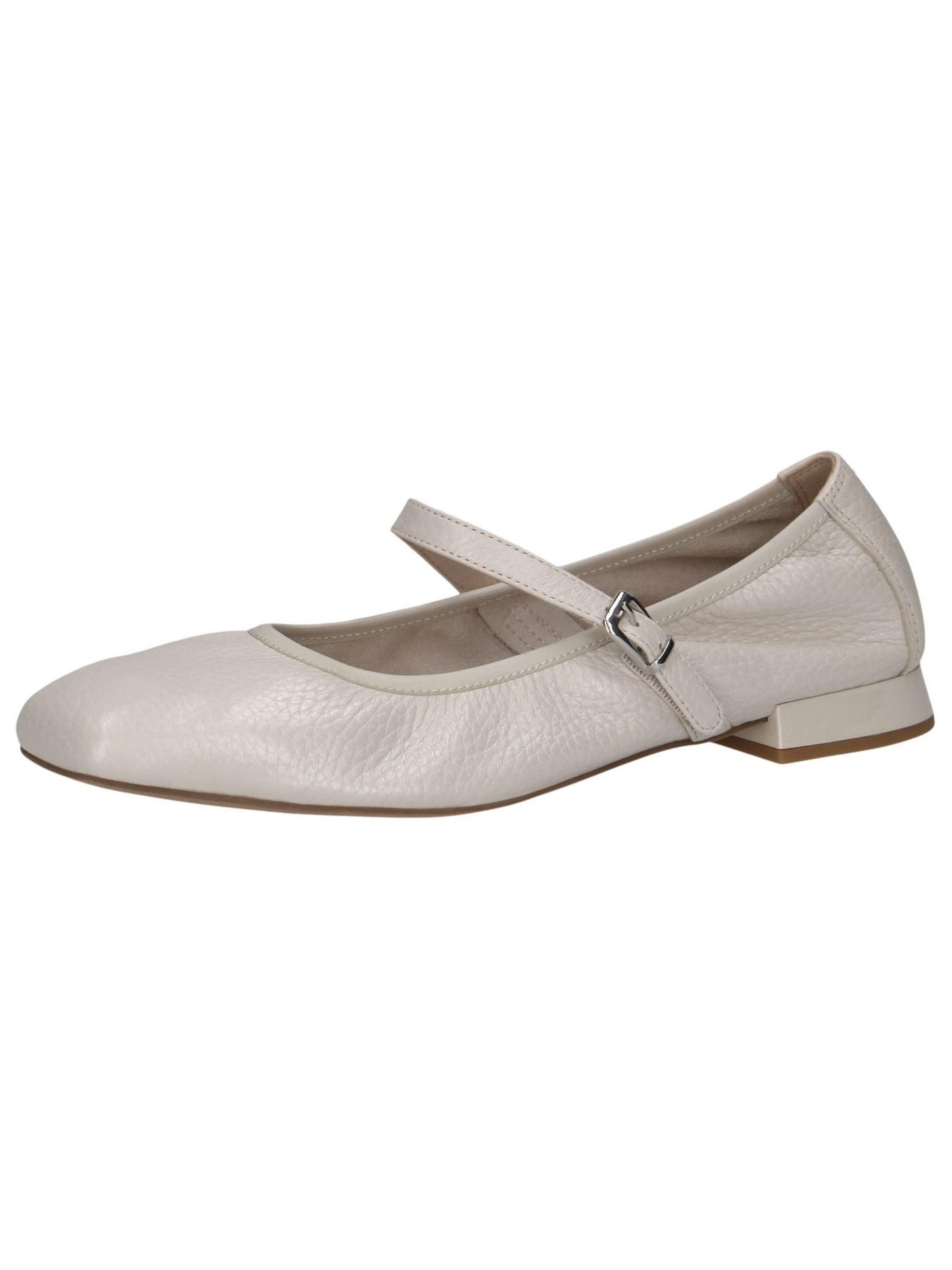 CAPRICE Ballet Flats with Strap in Beige: front
