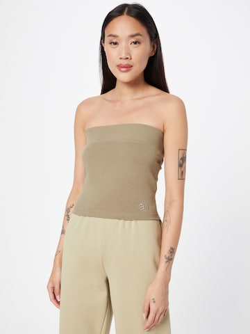 A LOT LESS Top in Green: front