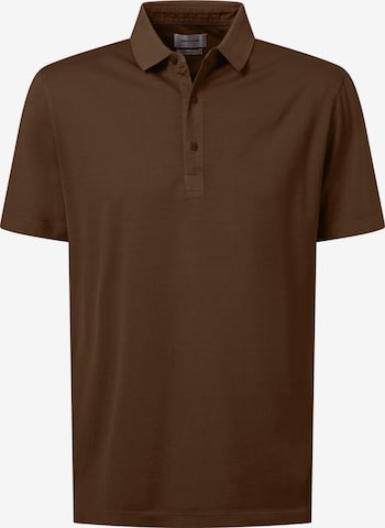 PIERRE CARDIN Poloshirt in Braun: Vorderseite