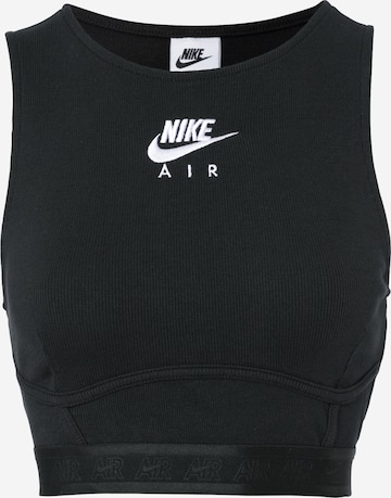 Top de la Nike Sportswear pe negru: față