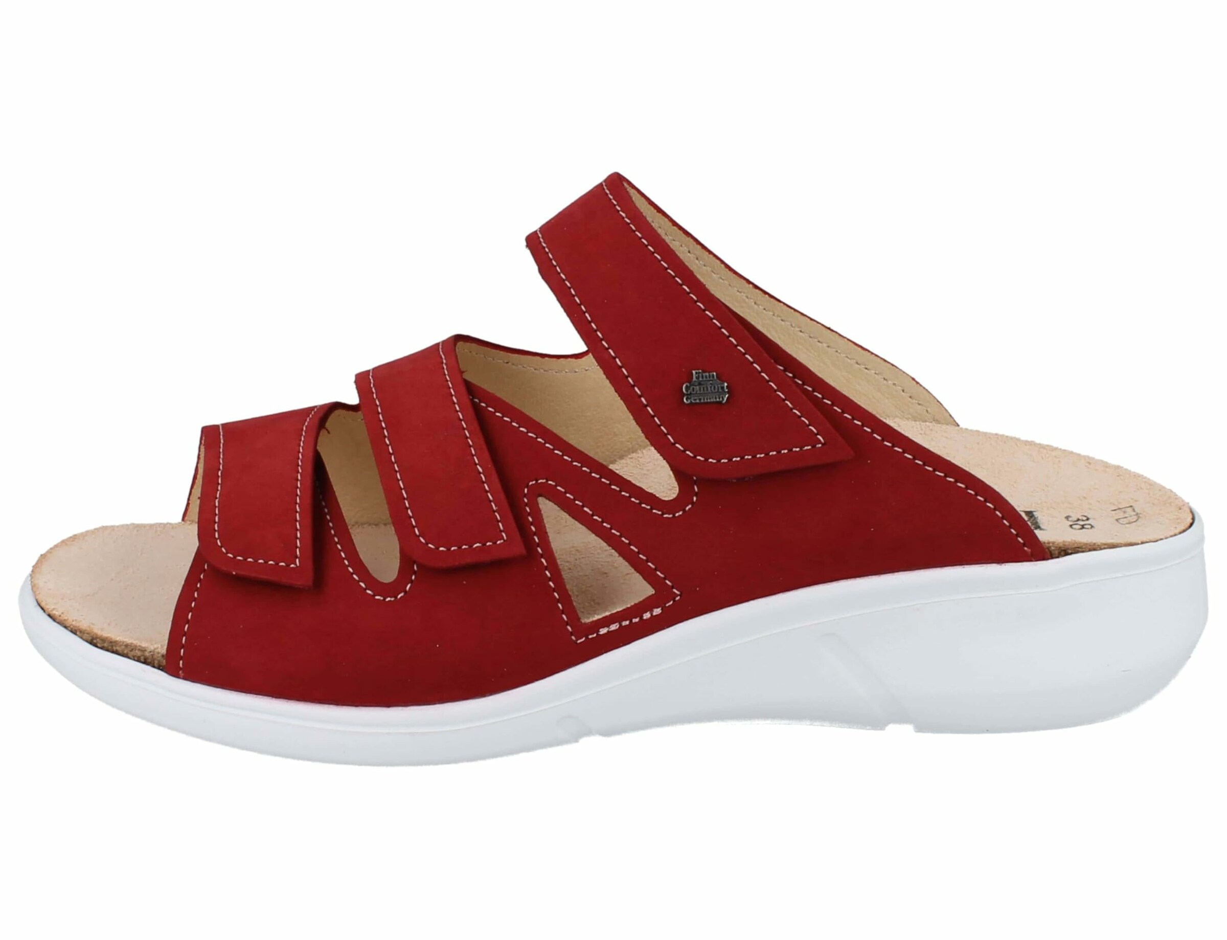 Finn Comfort Mule in Red