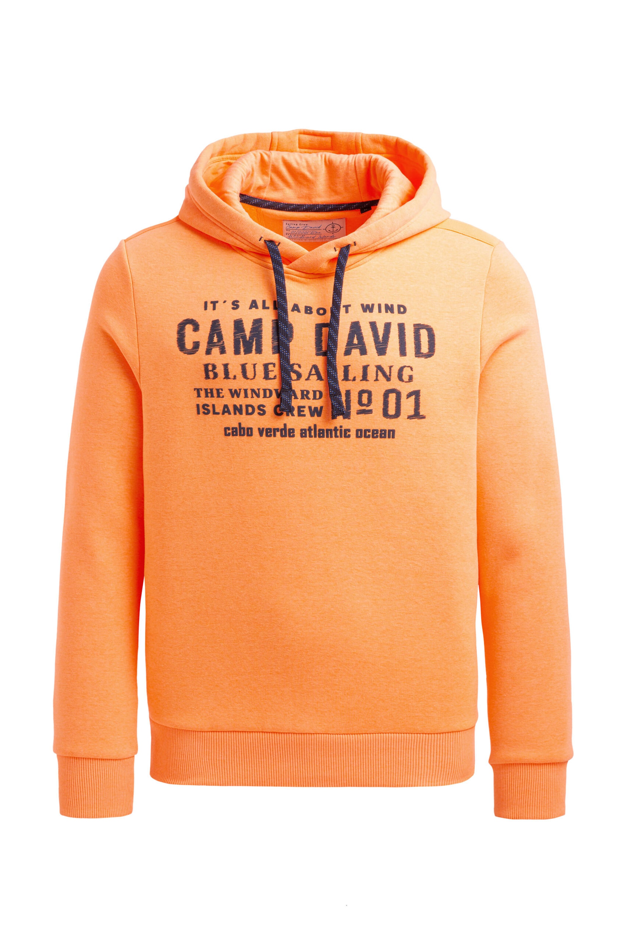 CAMP DAVID Sweatshirt in Orange: Vorderseite