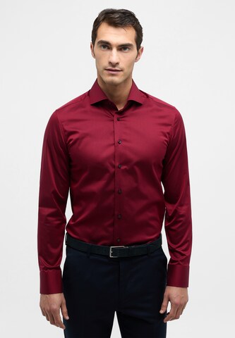 ETERNA Slim fit Business shirt in Red: front