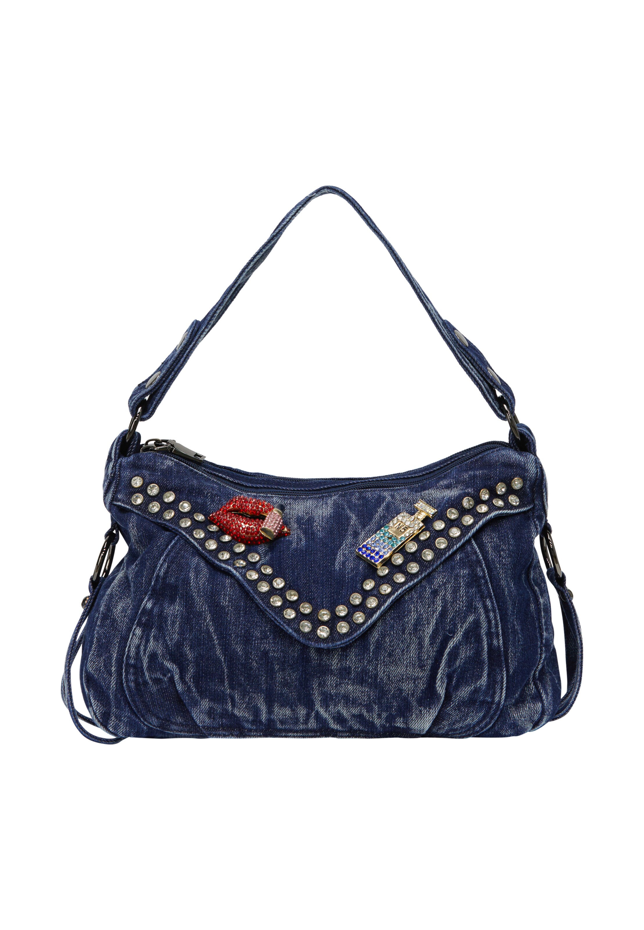 myMo ROCKS Handtas in Blauw: voorkant