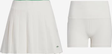 ADIDAS PERFORMANCE - Falda deportiva 'Originals Pleated' en blanco: frente