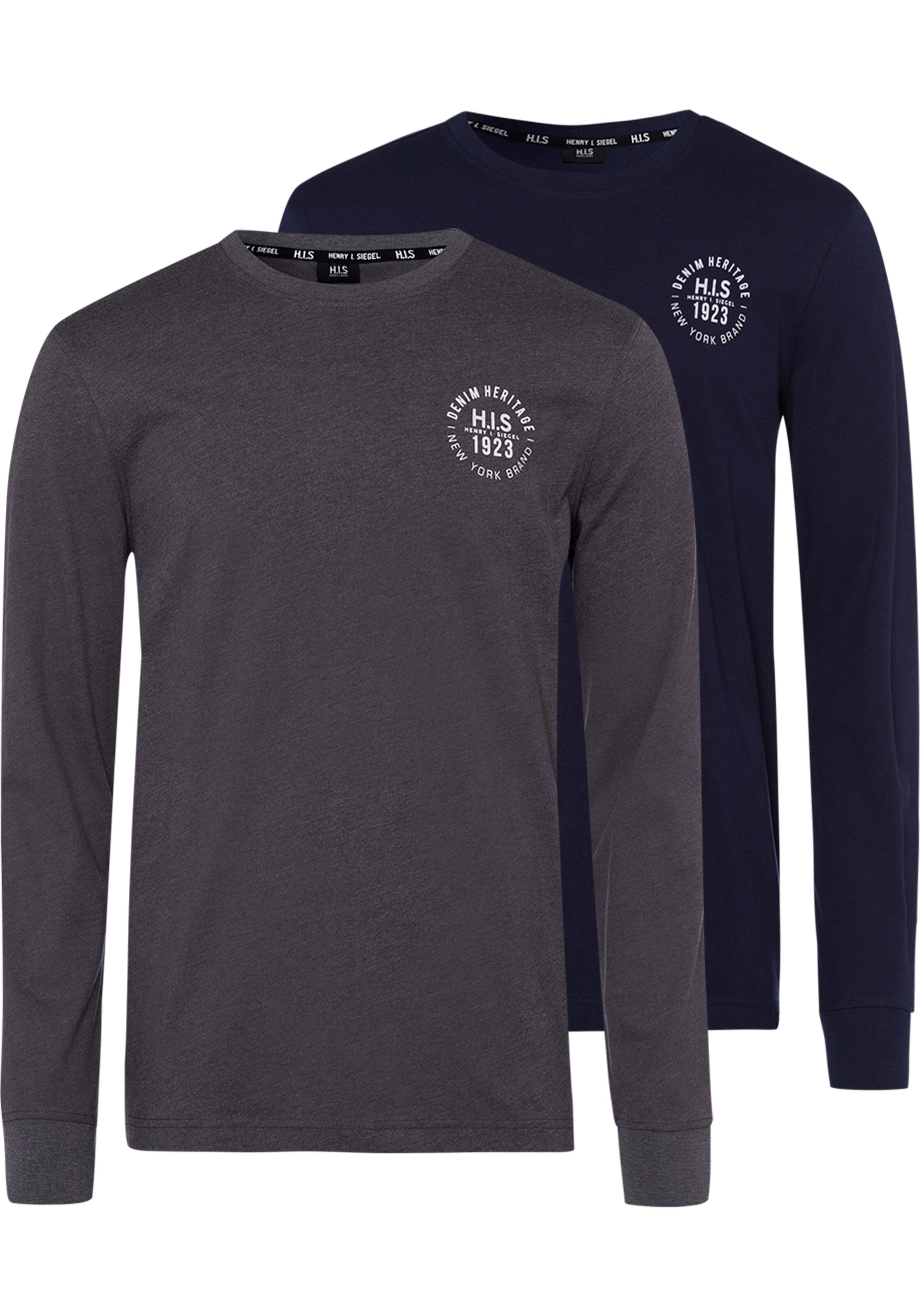 H.I.S Shirt in Grau: Vorderseite