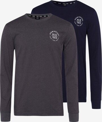 H.I.S Shirt in Grey: front