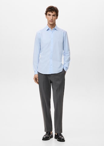 MANGO MAN Regular fit Button Up Shirt 'Play' in Blue