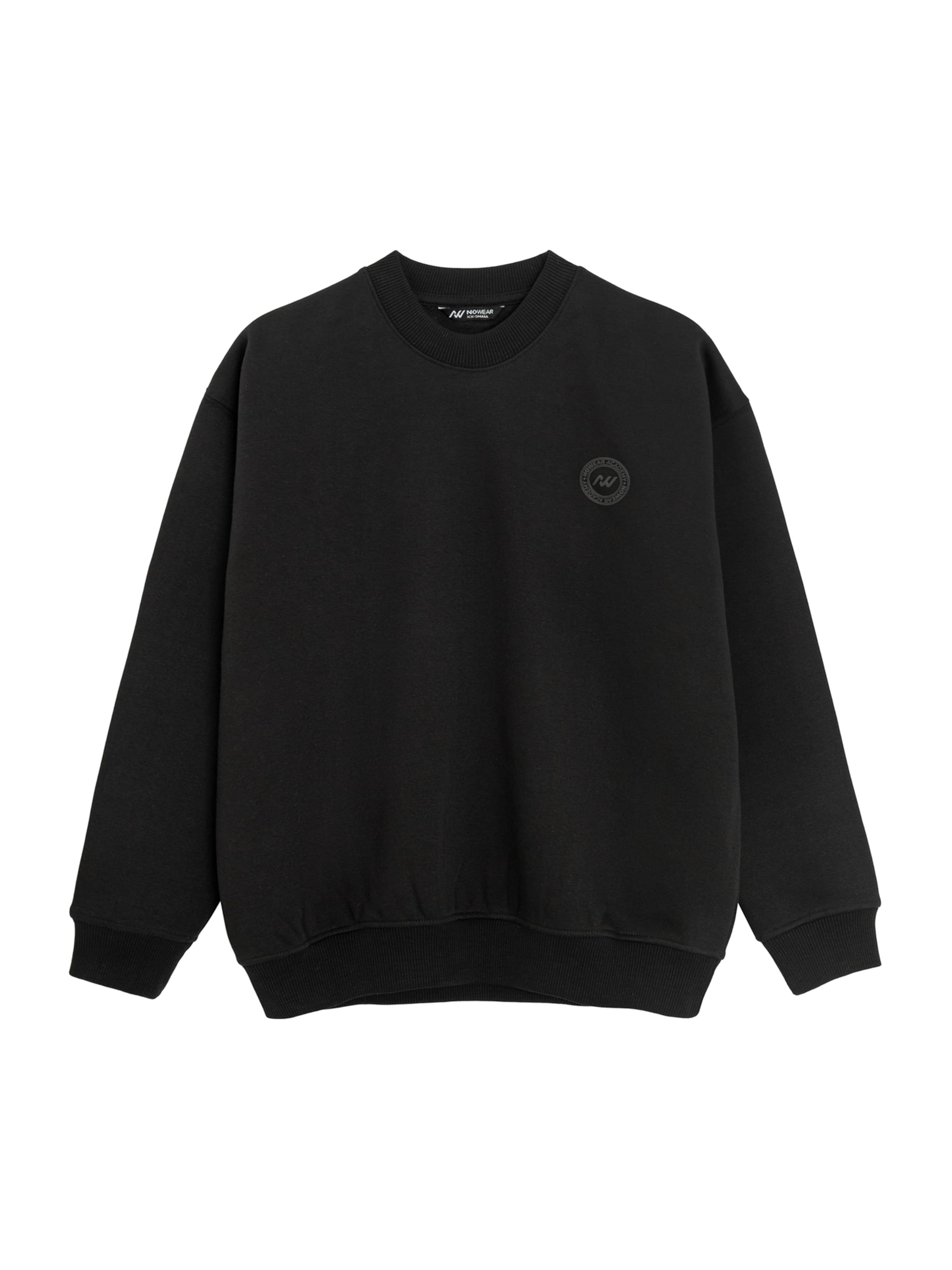 Felpa di NoWear in nero: frontale