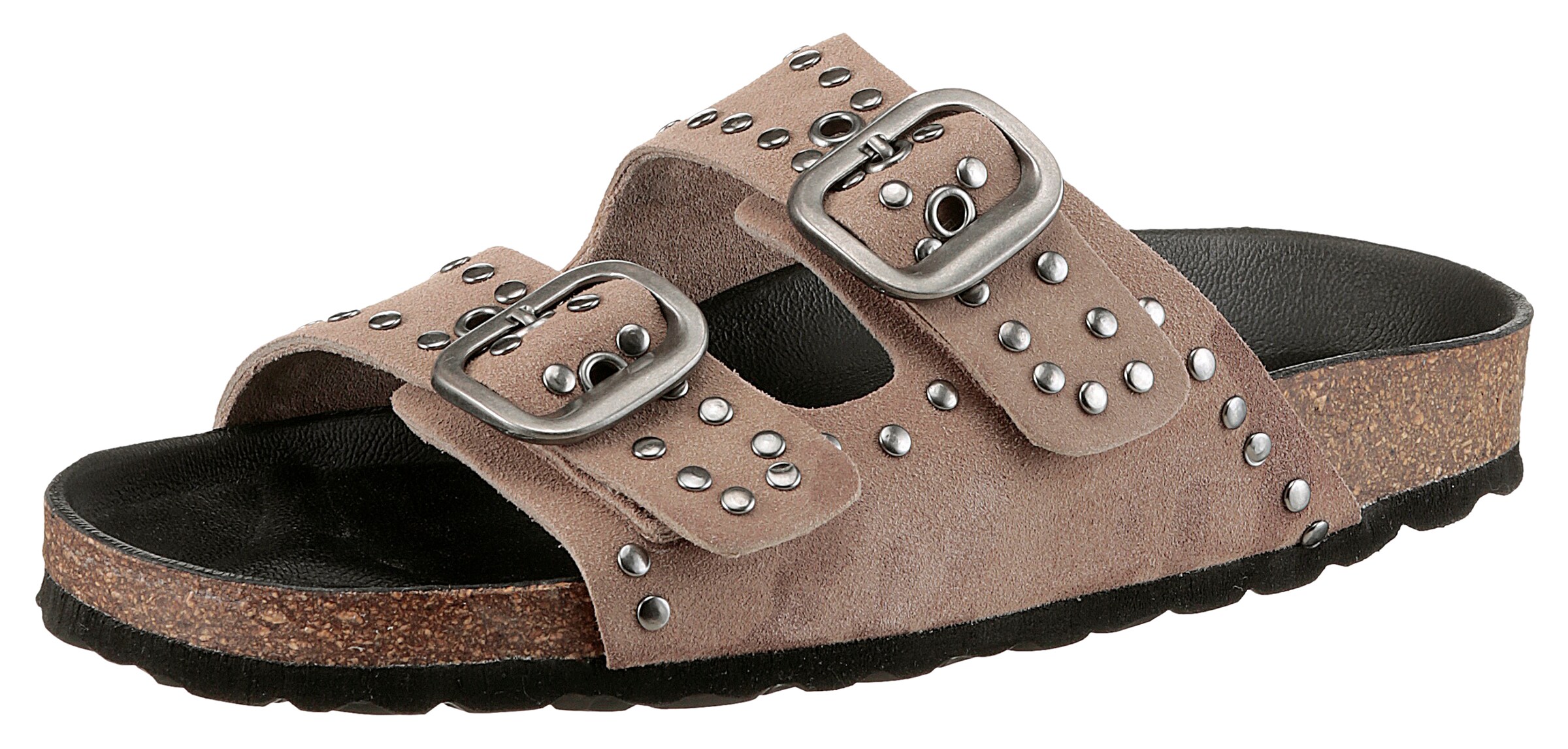 VERBENAS Mules in Grey: front