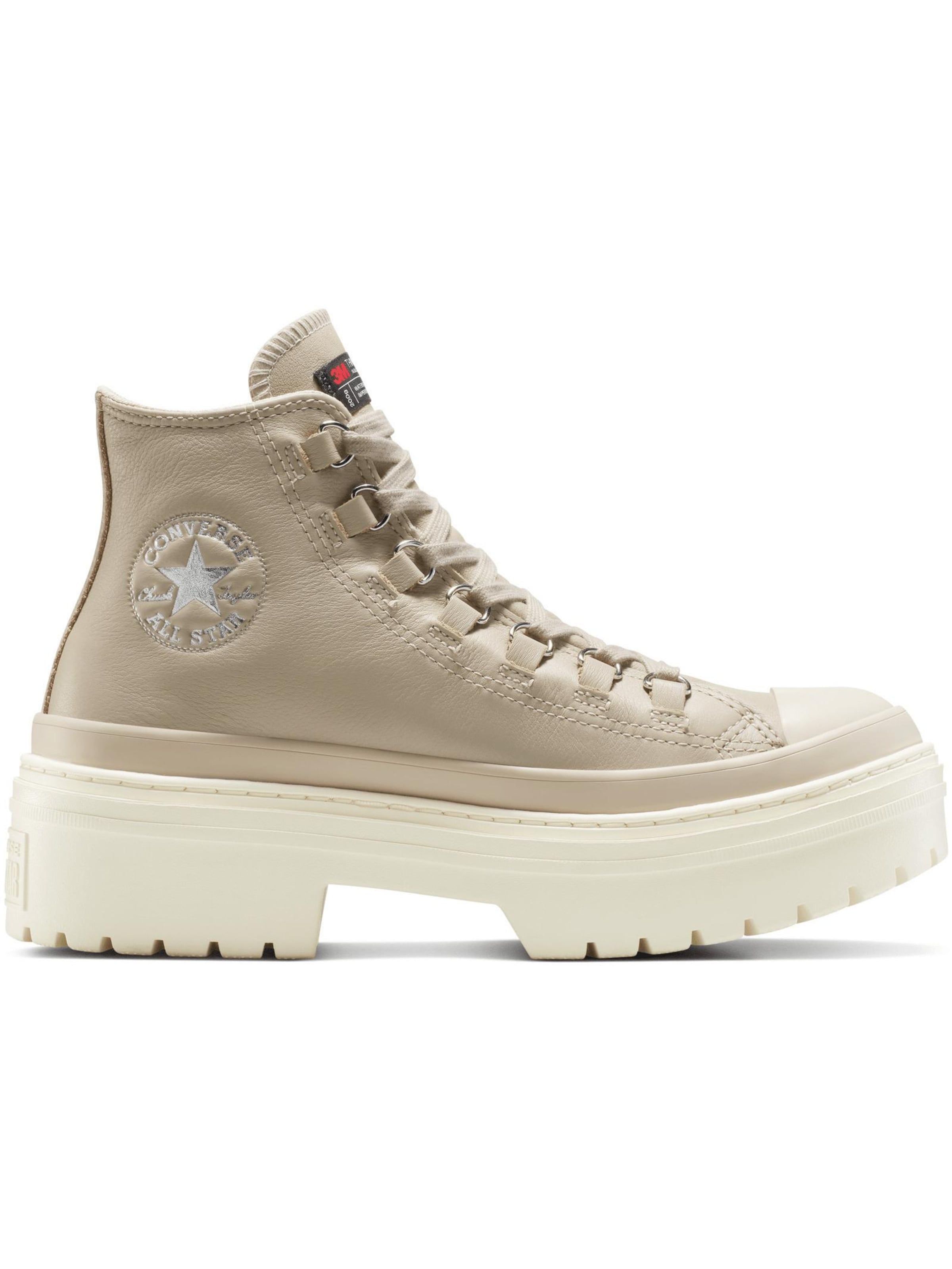 Scarpa sportiva 'Converse Chuck Taylor All Star Lugged Heel Platform Waterproof Leather' di CONVERSE in beige: frontale