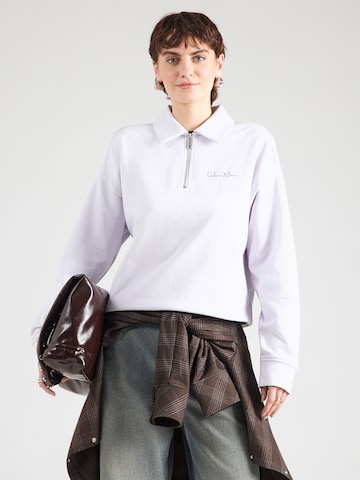Calvin Klein Jeans - Sweatshirt em roxo: frente