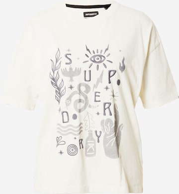 T-shirt Superdry en blanc : devant