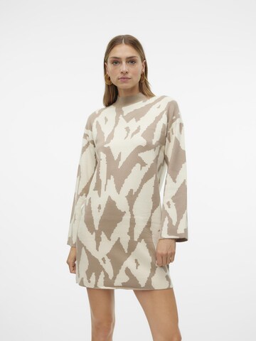 VERO MODA Strikkjole 'GOLD' i beige: forside