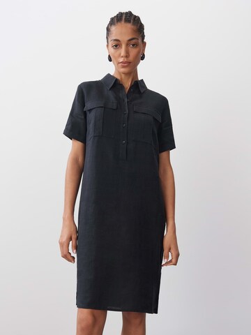 Someday Shirt Dress 'Quinty' in Black: front