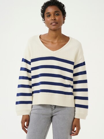 Pull-over 'CR Muka' Cream en beige : devant