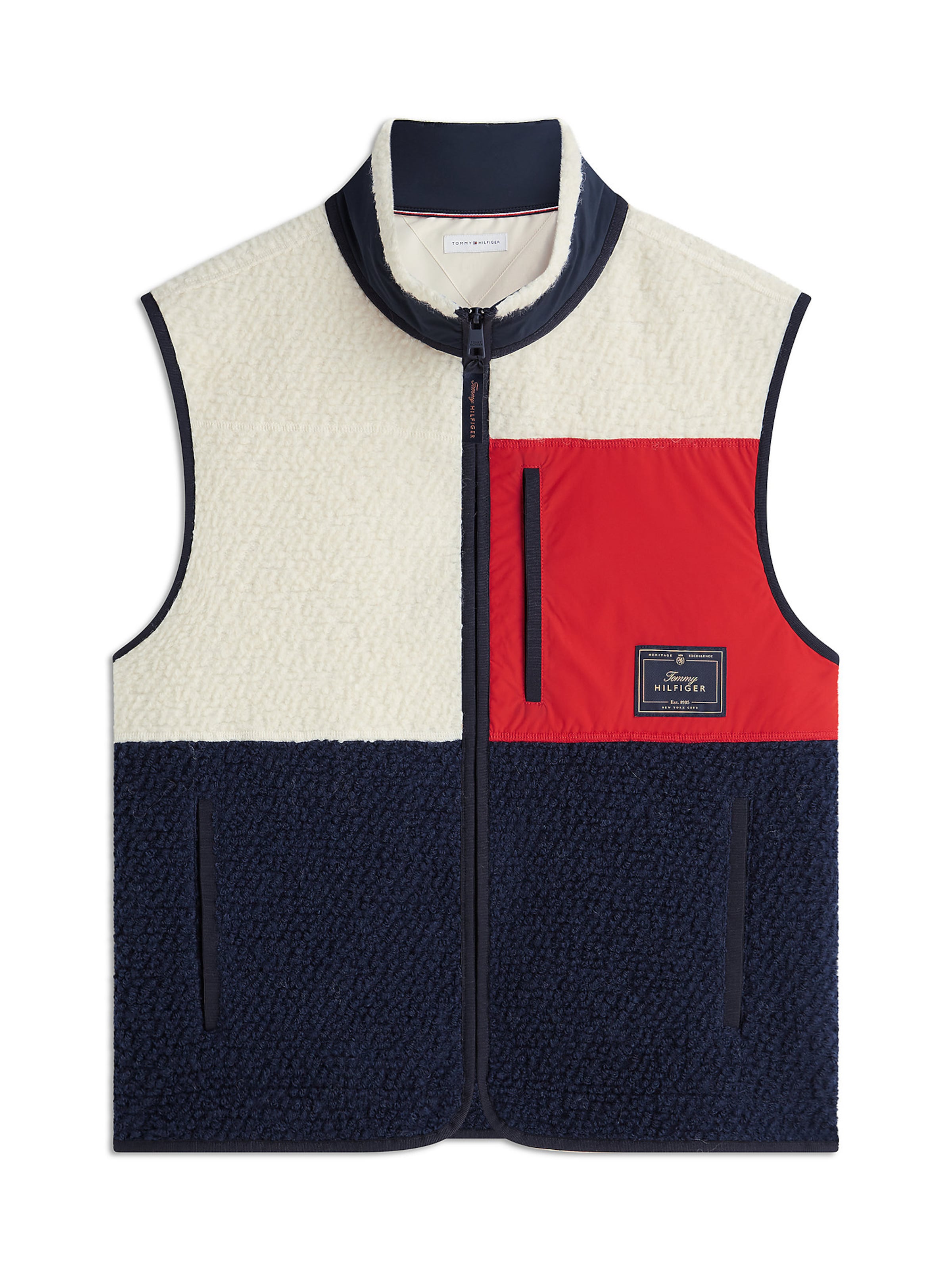 Gilet TOMMY HILFIGER en bleu : devant