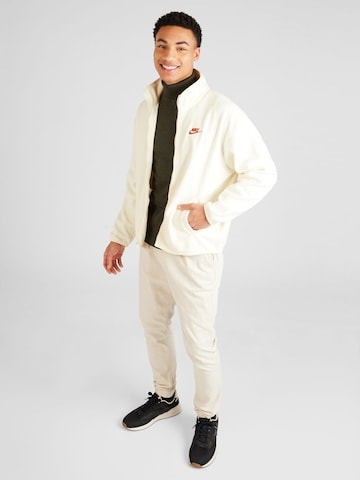 Nike Sportswear Fleecejacke 'CLUB' in Weiß