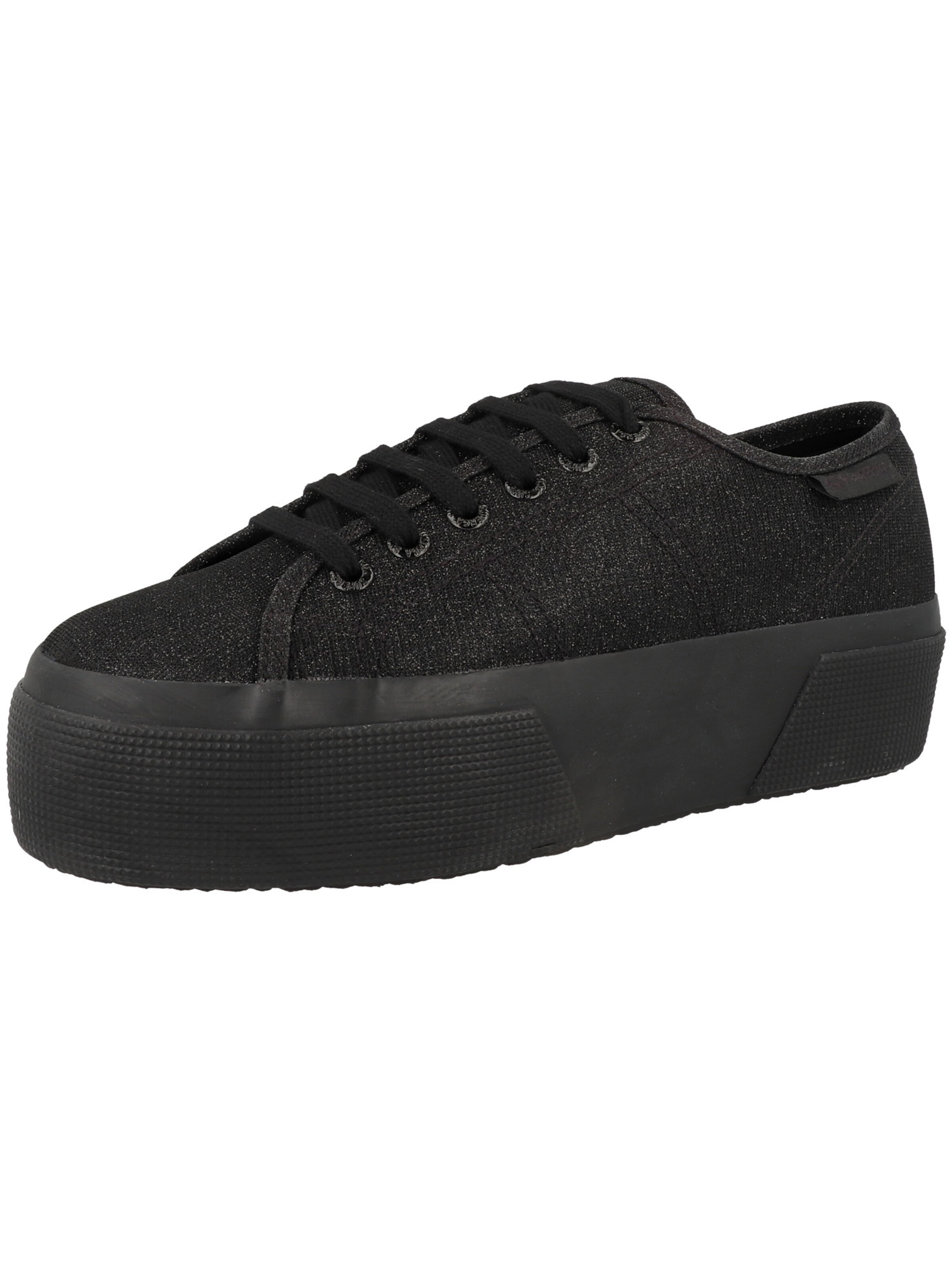 SUPERGA - Zapatillas deportivas bajas en negro: frente