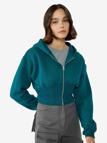 No Matter What Sweatjacke in Grün: Vorderseite