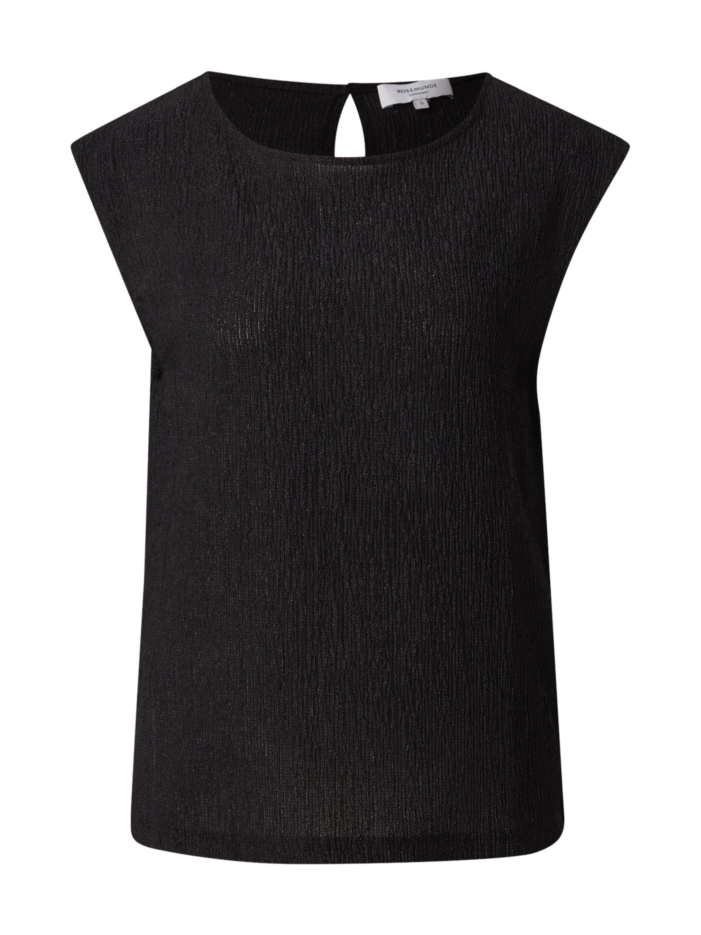 Camicia da donna di rosemunde in nero: frontale