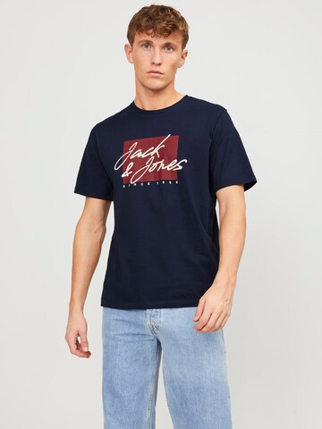 JACK & JONES Shirt 'ZURI' in Blauw: voorkant
