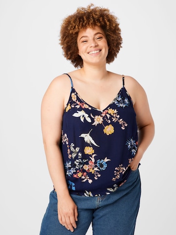 ABOUT YOU Curvy Top 'Cassia' in Blue: front