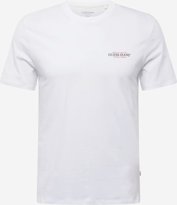 T-Shirt 'American Tradition' GUESS JEANS en blanc : devant
