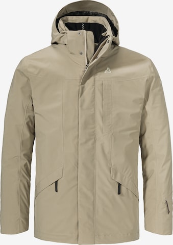 Schöffel Outdoor jacket 'Borkol' in Beige: front