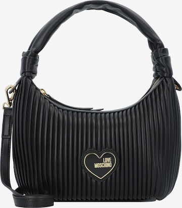 Love Moschino Handtasche 'PLEATED' in Schwarz: predná strana