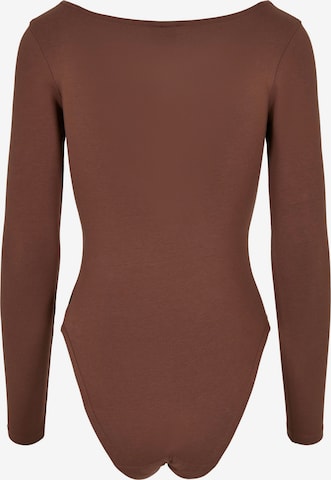 Urban Classics Shirt bodysuit in Brown