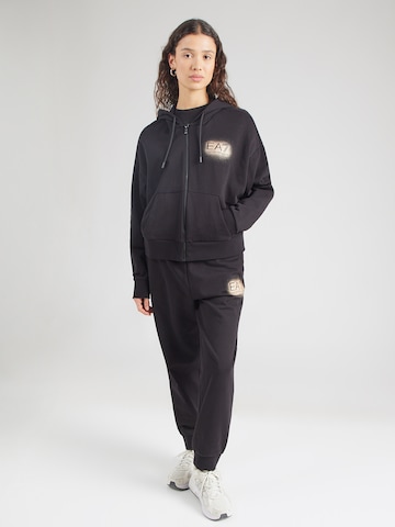 EA7 Emporio Armani Joggingpak in Zwart: voorkant