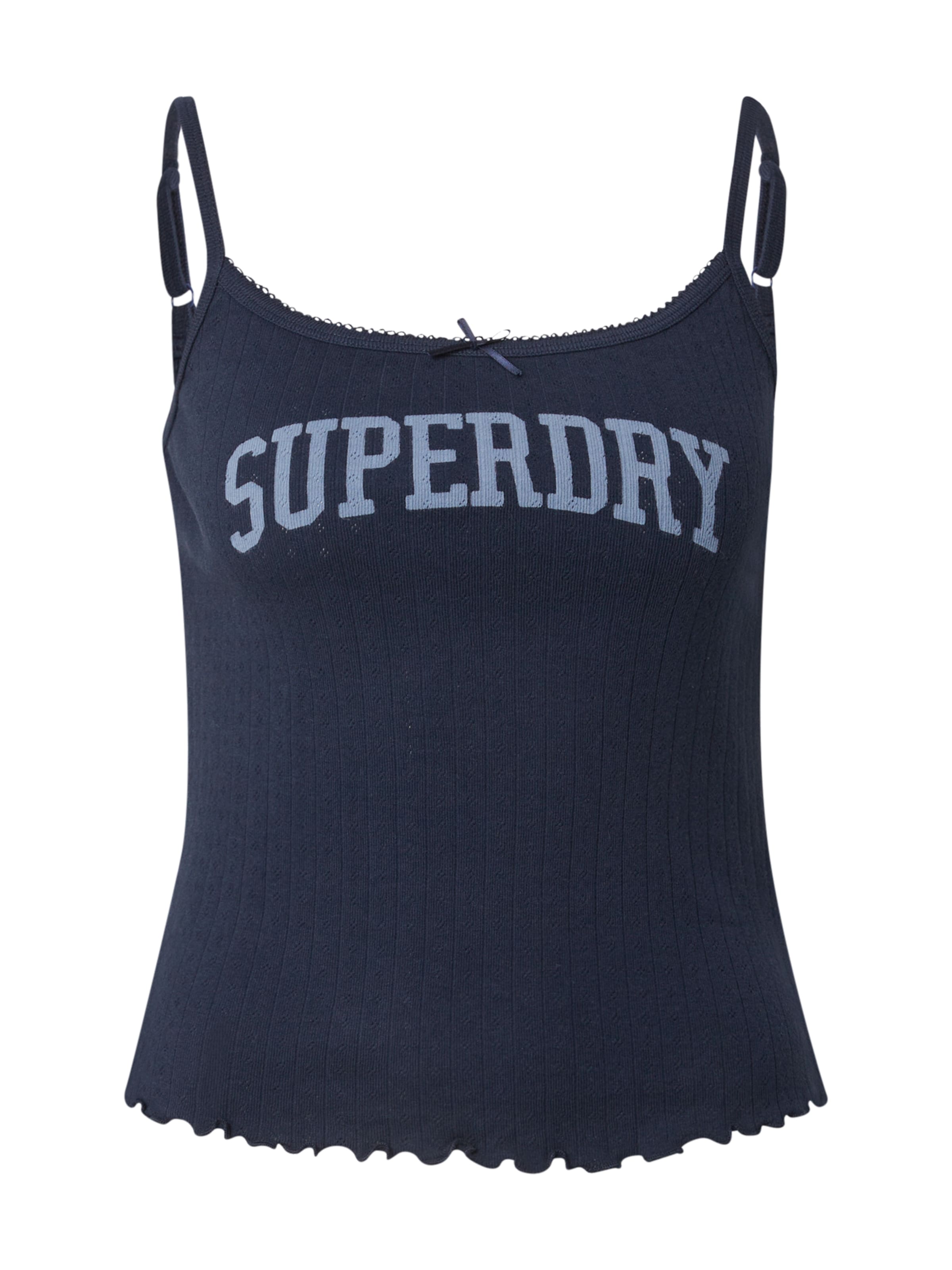 Superdry Топ в синьо: отпред