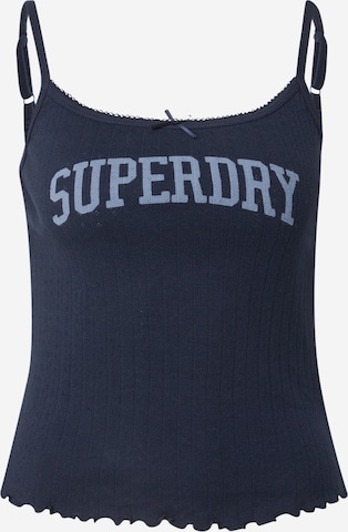 SuperdryTop - plava boja: prednji dio