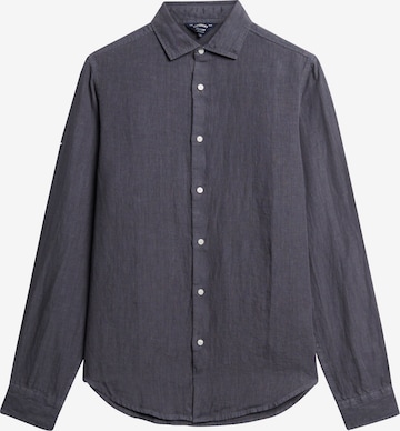 Superdry Button Up Shirt in Grey: front