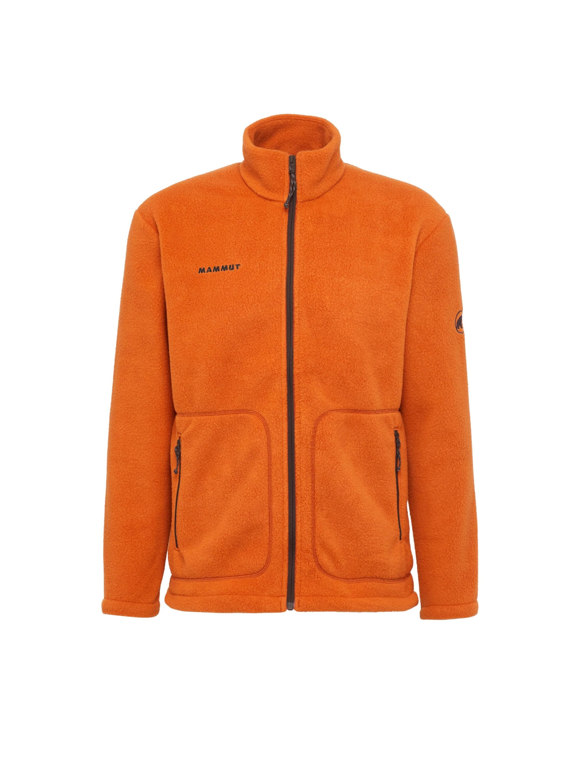 MAMMUT Athletic Fleece Jacket in Orange: front