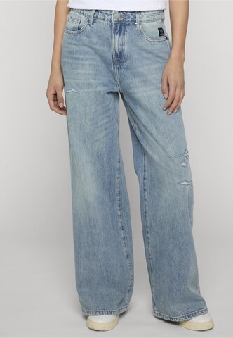 Elias Rumelis - Loosefit Vaquero 'Kalea' en azul: frente
