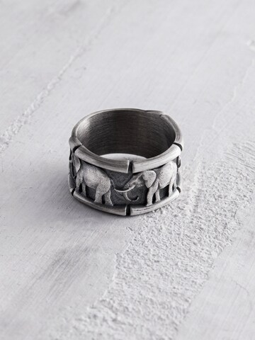Bague 'ELEPHANT'S WISDOM' REYTEL en argent : devant