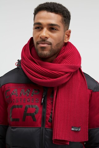 CAMP DAVID Scarf in Red: front